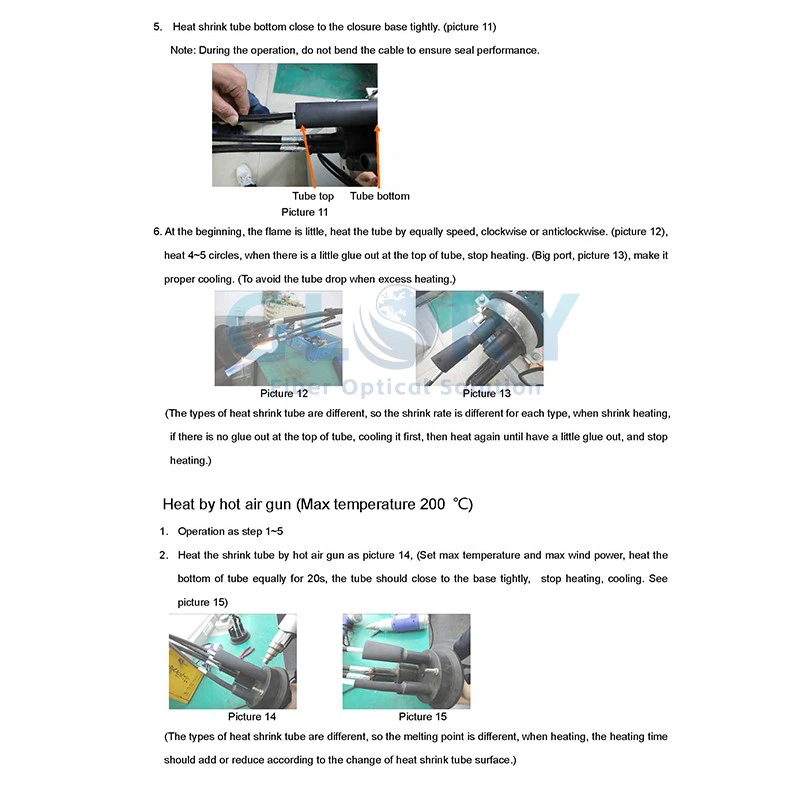 heat shrink sleeve operation 2 heat shrink sleeve operation 2