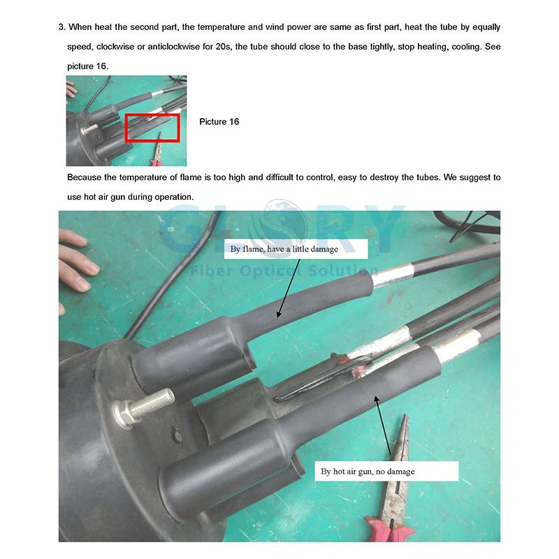 heat shrink sleeve operation 3 heat shrink sleeve operation 3