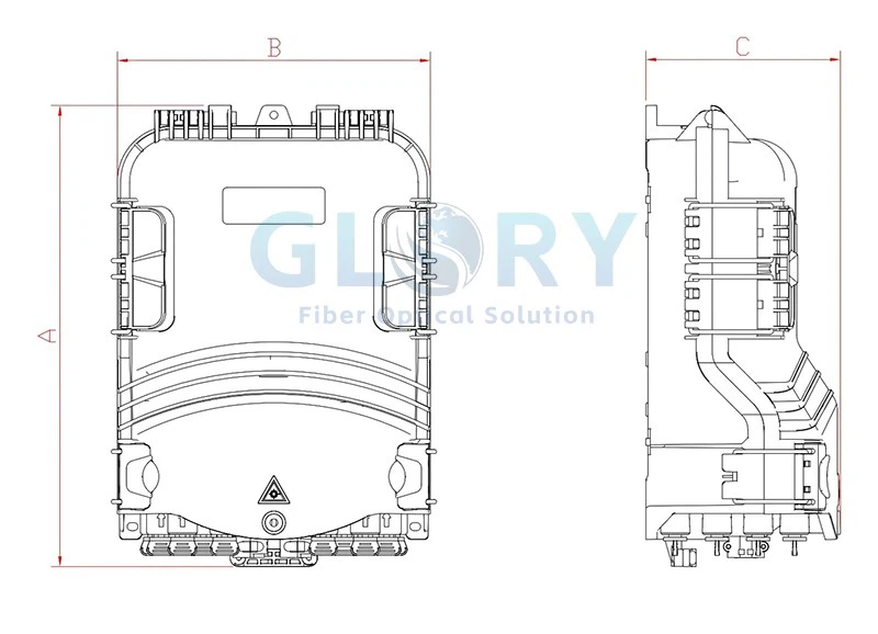 Fiber Splitter Distribution Box size Fiber Splitter Distribution Box size