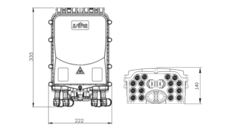 16core Fiber Optic Termination Box Structure Drawing 16core Fiber Optic Termination Box Structure Drawing